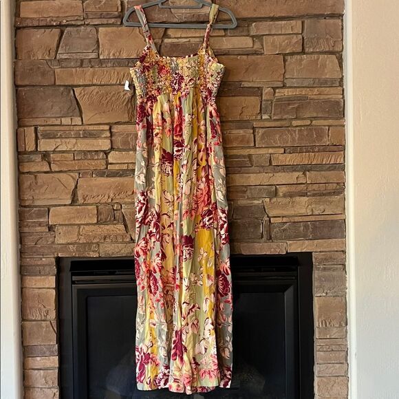 NWT Free People Melrose Printed Wide Leg Jumpsuit - Picture 6 of 8